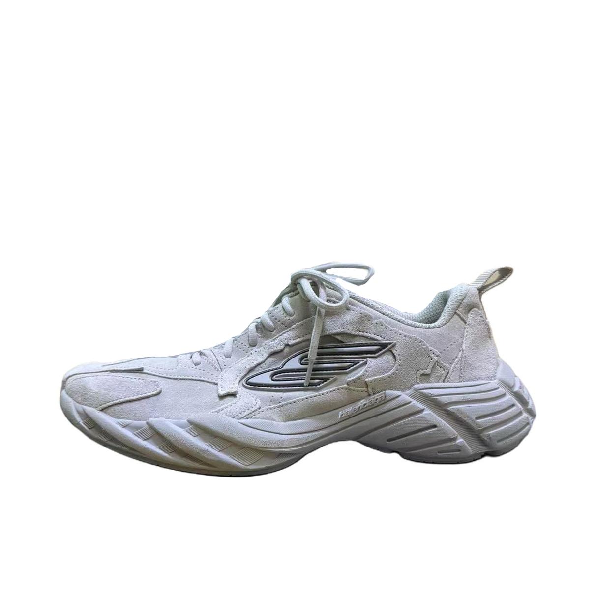 推荐商品：Balenciaga/巴黎世家 MONDAY 运动休闲鞋 系带尖头圆头厚底 灰色 