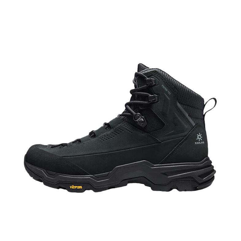 推荐商品：Kailas/凯乐石  N53-2 FLT MID  防滑耐磨 加绒透气 防水 舒适百搭 徒步鞋 登山鞋 雪地靴 女款/墨黑色