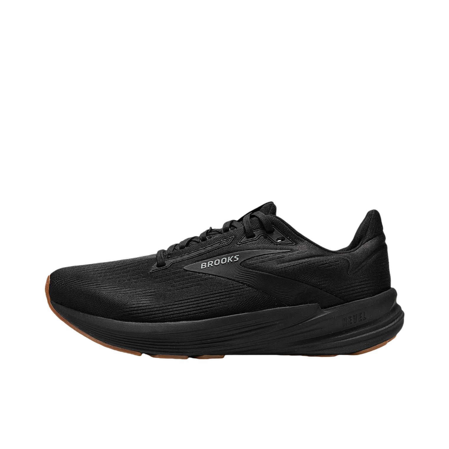 推荐商品：Brooks/布鲁克斯 Revel 狂欢 8 跑鞋 透气减震缓震运动 黑色/乌木色
