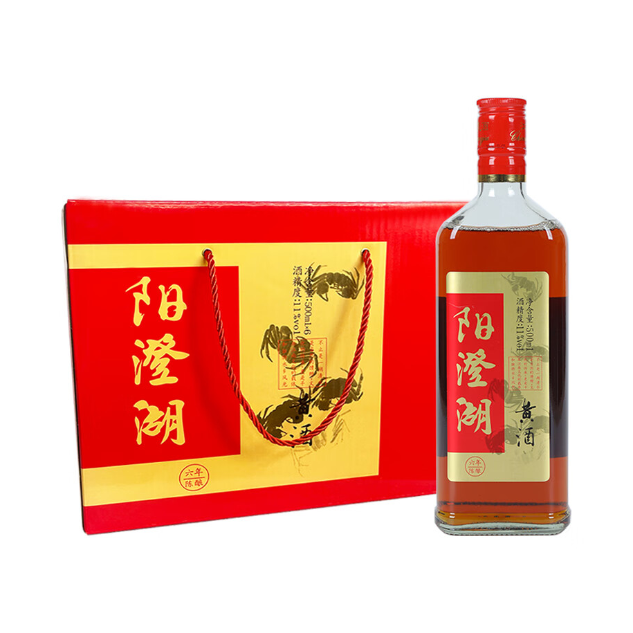 推荐商品：阳澄湖 六年陈酿 黄酒 500ml 11度 盒装