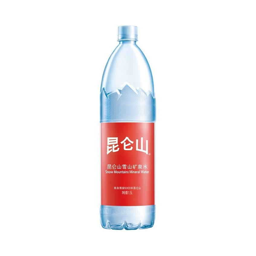 推荐商品：昆仑山 雪山矿泉水 1.5L 瓶装 弱碱性会议聚会小分子