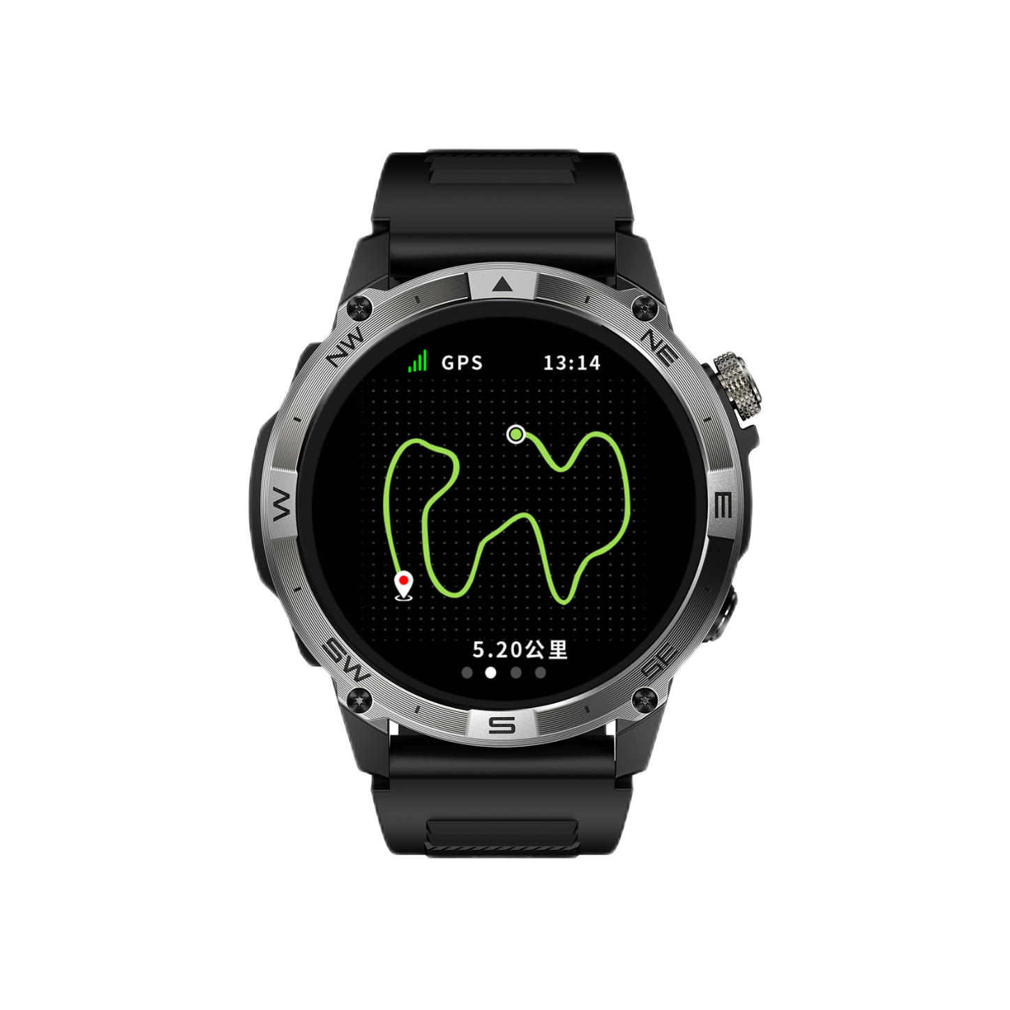 推荐商品：JOKER CAT JKGPS 蓝牙连接双频GPS定位户外运动多功能跑步专用GPS轨迹配速实时监测专业深度防水游泳海拔气压健康监测男女同款手表