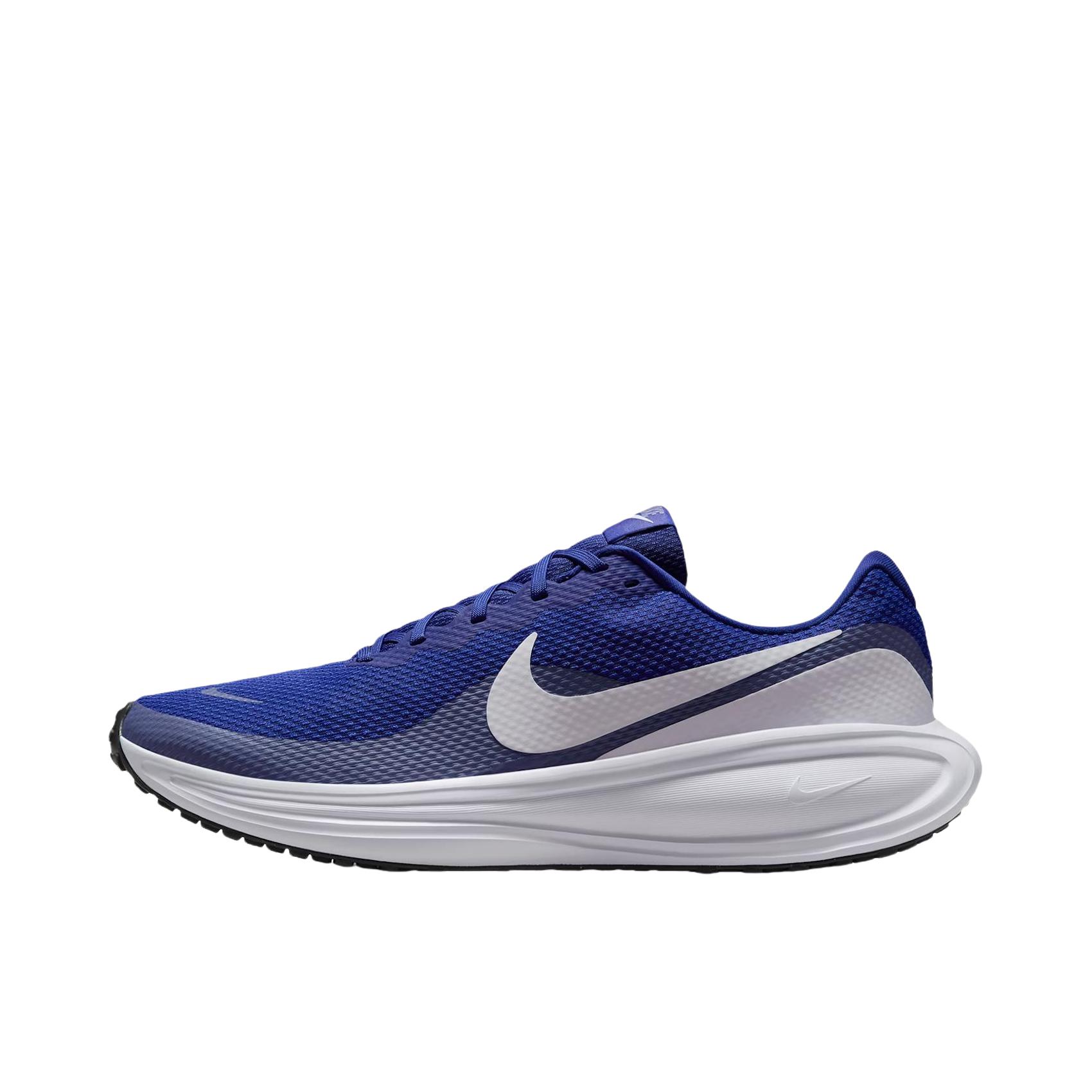 推荐商品：Nike Revolution 8 跑鞋 网布百搭防滑耐磨低帮缓震训练网面回弹轻便春夏支撑短跑贴合圆头 蓝色