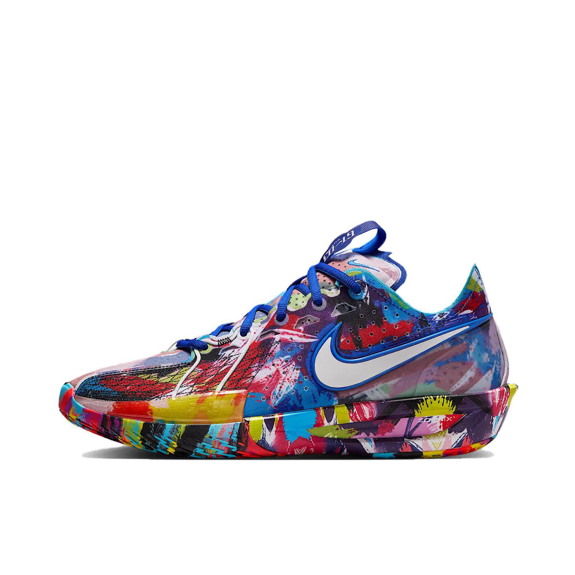 推荐商品：【坎宁安同款】Nike Air Zoom G.T. Cut 3 篮球鞋 ZoomX泡棉抓地抗扭包裹性缓震回弹 Jewell Loyd联名/国外版/白色/蓝色/粉色