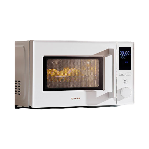推荐商品：Toshiba/东芝 ER-N230BW 微波炉 23L 智能解冻 不锈钢腔体 变频微烤