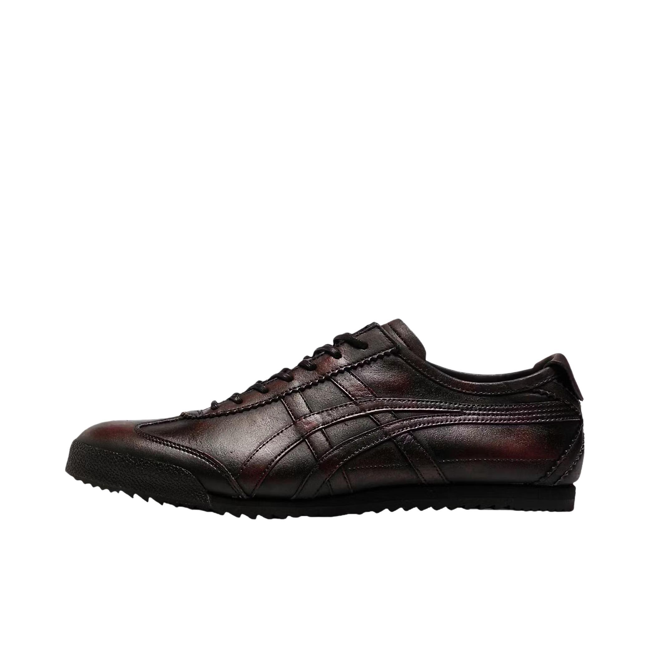 推荐商品：Onitsuka Tiger Mexico 66 Deluxe 轻便透气 舒适减震 防滑耐磨 合成革 复古简约 运动鞋 黑色/红色