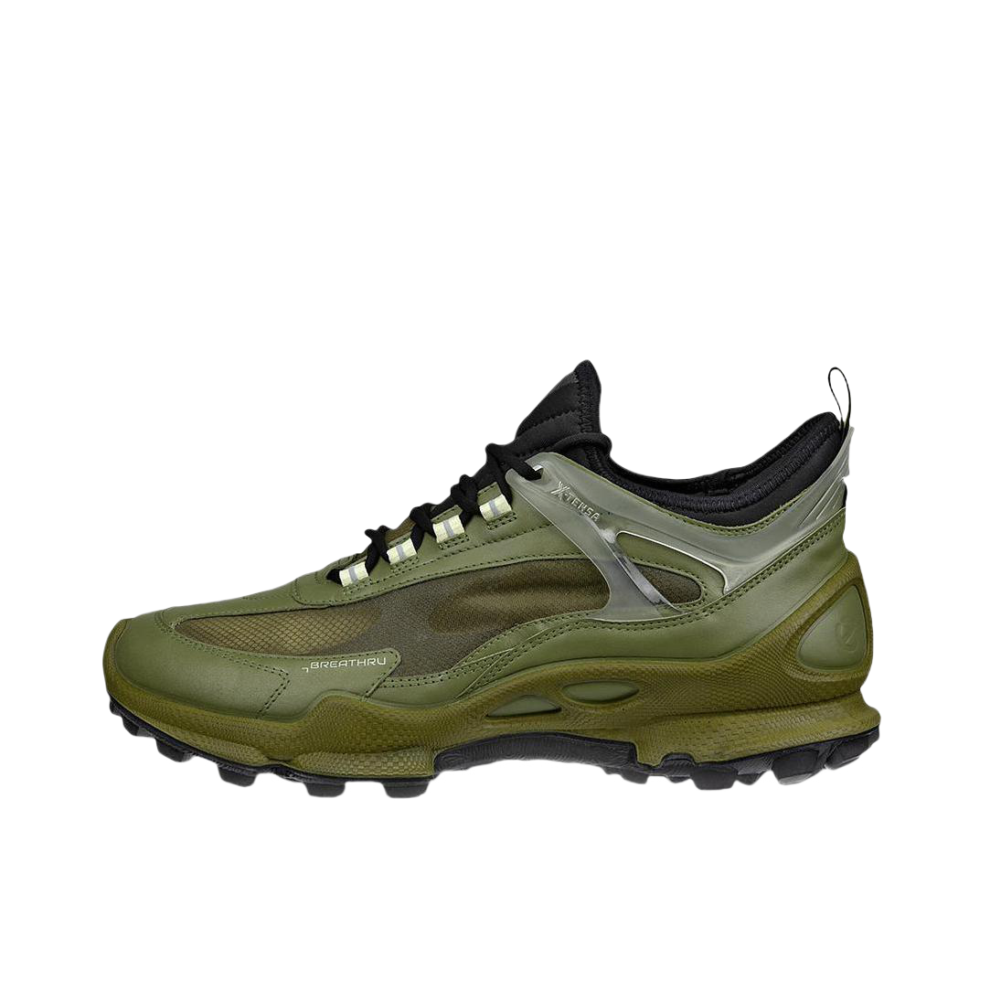 推荐商品：ECCO/爱步 Biom C Trail 踪迹 防滑 减震 户外 健步 圆头 登山鞋 橡果绿色/黑色