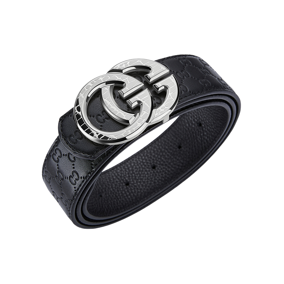 推荐商品：古士旗 商务平滑扣头层牛皮皮带 G-80961A