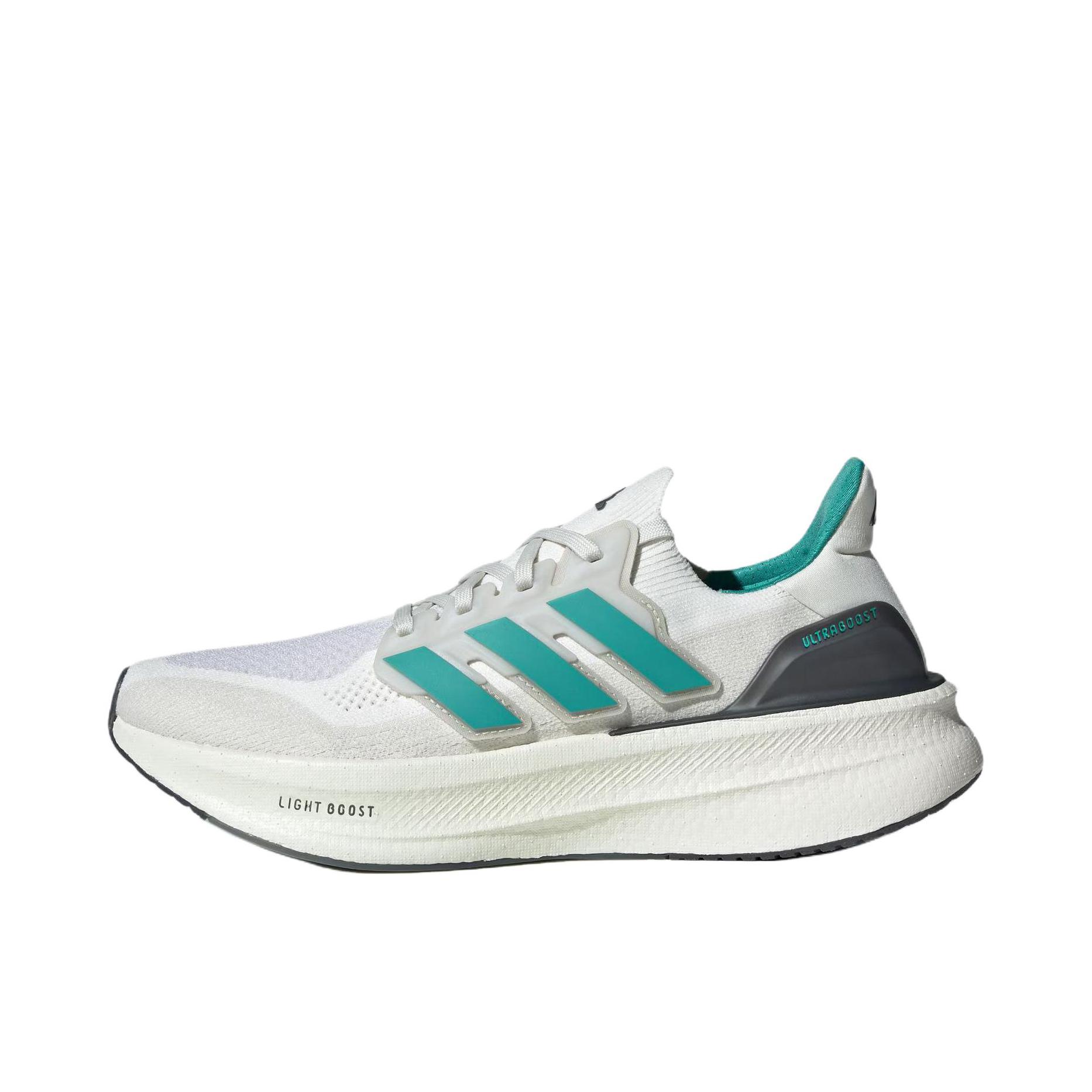 推荐商品：adidas Ultraboost 5.0 跑鞋 轻便减震回弹支撑贴合随心畅跑短跑 灰色/蓝色