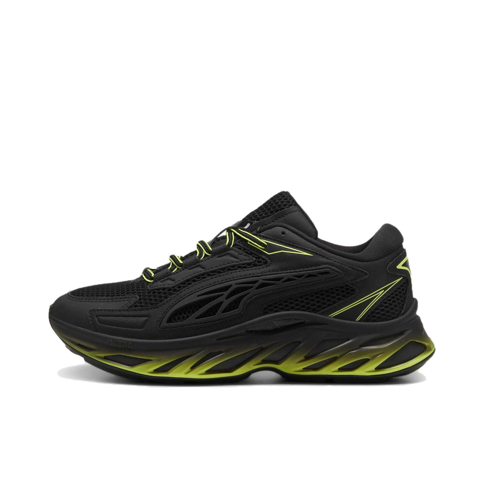 推荐商品：Puma/彪马 Exotek NITRO系列 抓地 防滑耐磨 舒适减震 复古 运动休闲鞋 308135 黑色/绿色