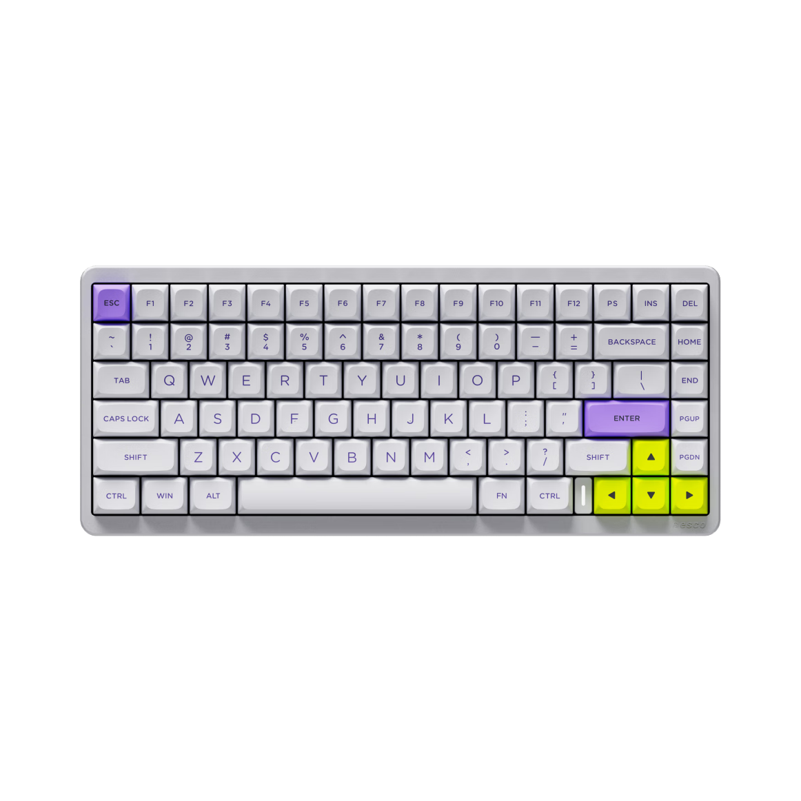 推荐商品：AESCO A83 双模 机械键盘 83键 有线+2.4G 全键热插拔 铝合金材质 客制化