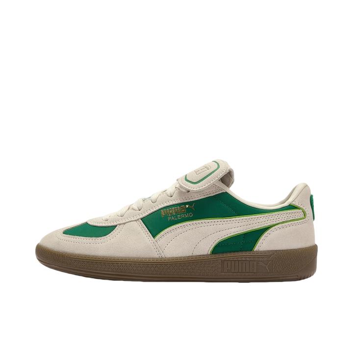 推荐商品：Puma/彪马 PALERMO 运动休闲鞋 德训鞋 复古翻盖T头潮流舒适印花 浅绿色/雪白色/沥青色/绿色