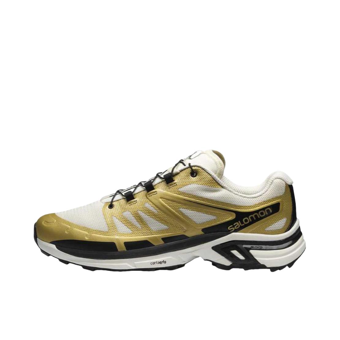 推荐商品：Salomon/萨洛蒙 XT-Wings 2 防滑耐磨 支撑 透气 织物 运动 包裹性 户外休闲鞋 金色/黑色