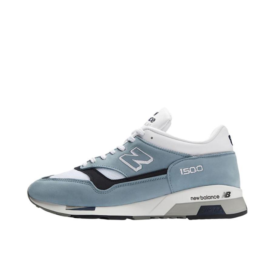 推荐商品：New Balance 1500 跑鞋 减震回弹透气防滑耐磨马拉松合成革织物复古包裹性轻便圆头贴合 D宽/蓝色/白色 