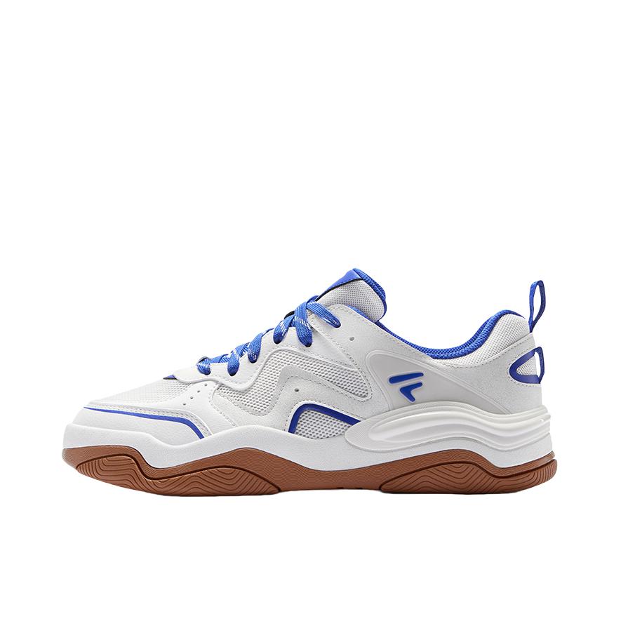 推荐商品：FILA/斐乐 KICK III 3代 踢板鞋 运动休闲鞋 低帮时尚轻便透气 香雪白/沉睡蓝