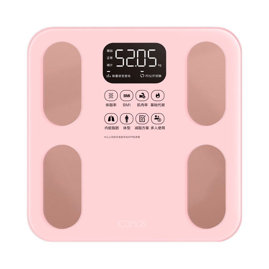 推荐商品：ICOMEON SO06 体脂秤 健康秤 精准测脂 超长续航