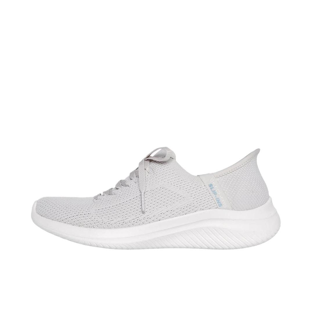 推荐商品：Skechers/斯凯奇 网面透气 舒适支撑 复古 一脚蹬 运动休闲鞋 150457 2E宽/女款/灰色 