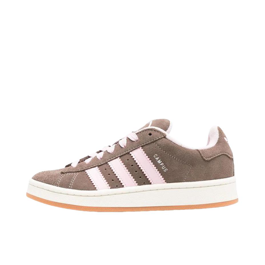 推荐商品：adidas Originals Campus 00s 板鞋 面包鞋 复古缓震透气轻便薄底贴合耐穿圆头包裹性平跟支撑 大童/棕色