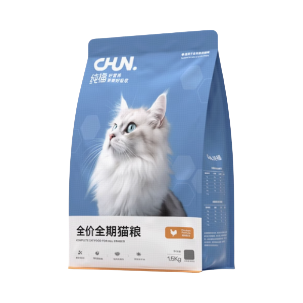 推荐商品：纯福 无谷酶解鸡肉全价猫粮全期营养补充