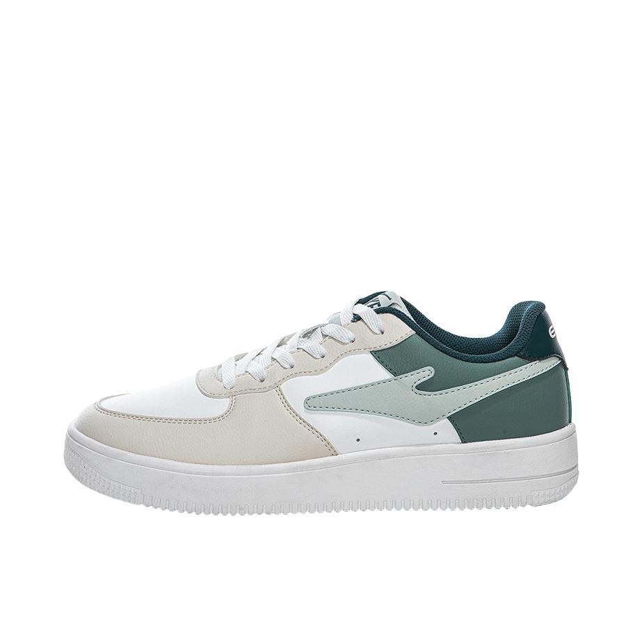 推荐商品：鸿星尔克 透气减震 休闲鞋 11122301452 白色/绿色