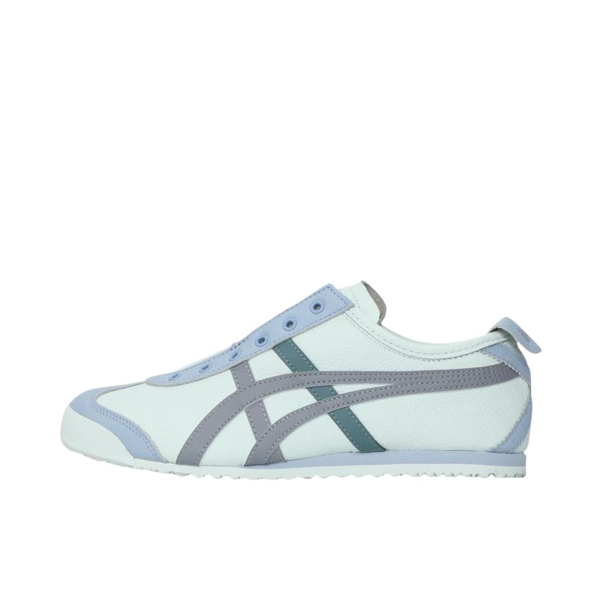 推荐商品：Onitsuka Tiger/鬼塚虎 Mexico 66 Slip-on 懒人鞋 德训鞋 运动休闲鞋 复古轻便透气一脚蹬舒适百搭 浅蓝色