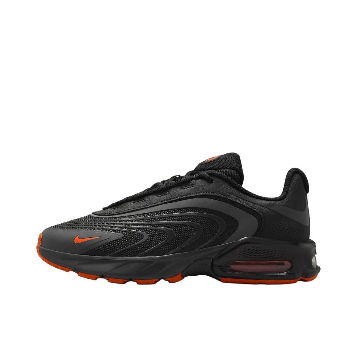 推荐商品：Nike Air Max Fire 运动休闲鞋 舒适回弹缓震防滑耐磨低帮时尚简约百搭贴合圆头 黑色/橙色