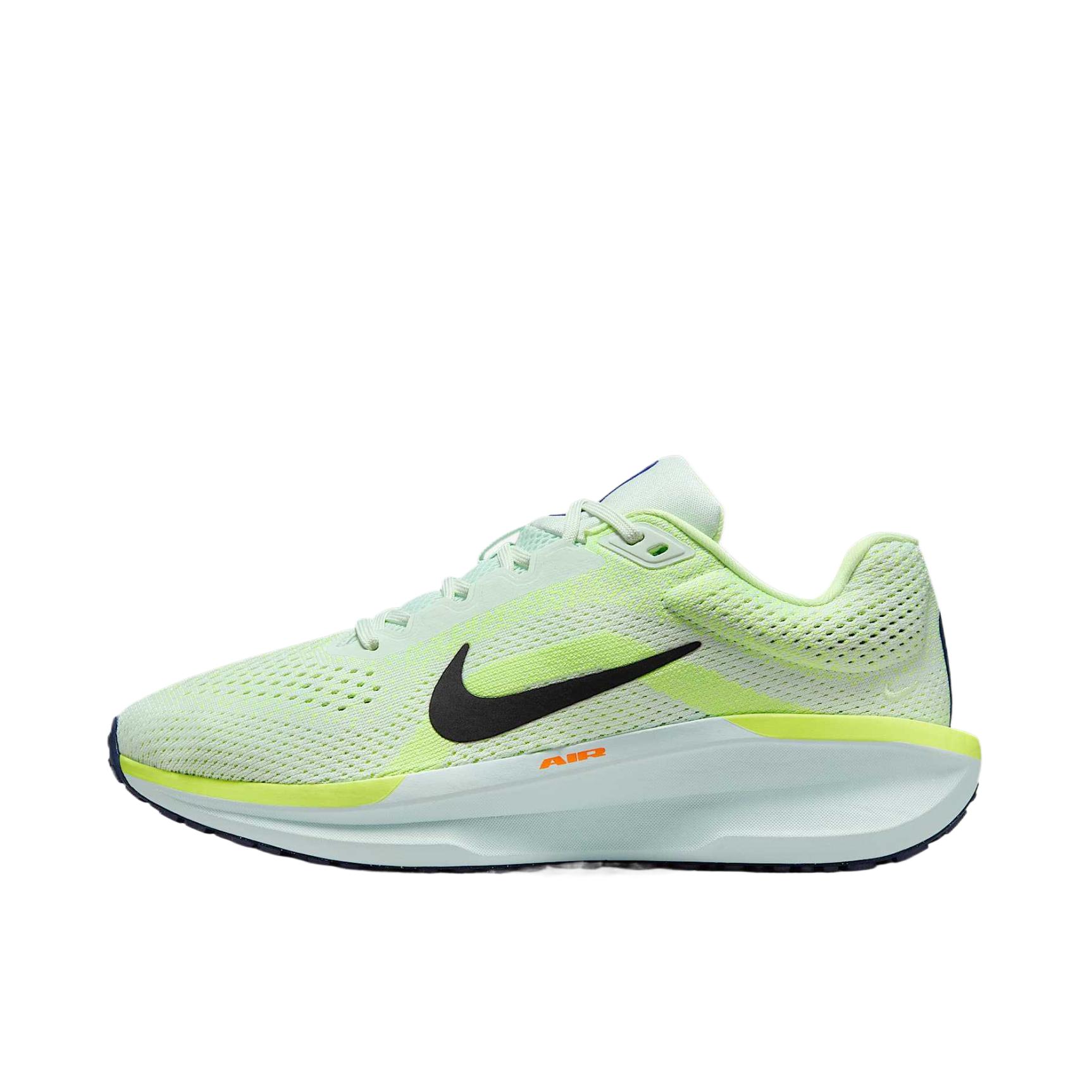 推荐商品：Nike Winflo 11 跑鞋 网面轻便减震简约休闲长跑短跑训练防水圆头贴合支撑 女款/绿色