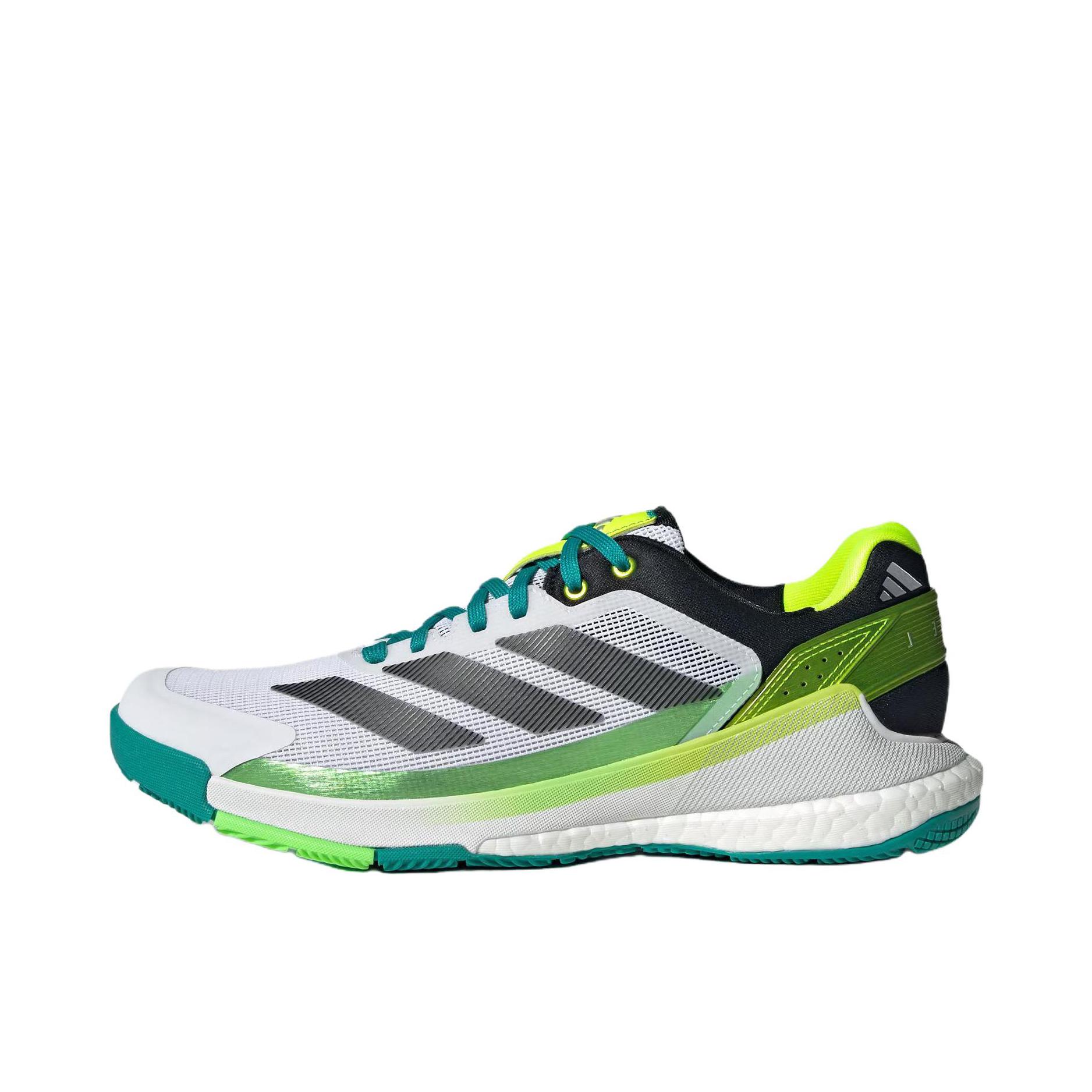 推荐商品：adidas/阿迪达斯 Crazyquick Padel 网球鞋 白色/黑色/绿色