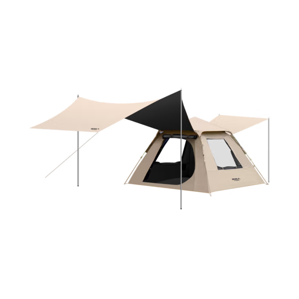 推荐商品：原始人 3-4人 便携式 折叠 帐篷