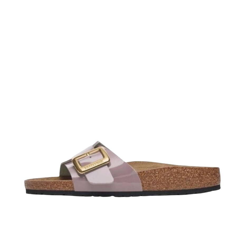 推荐商品：Birkenstock Catalina 软木 平跟 平底 单扣 搭扣 圆头 一字 拖鞋 窄版/女款/紫色