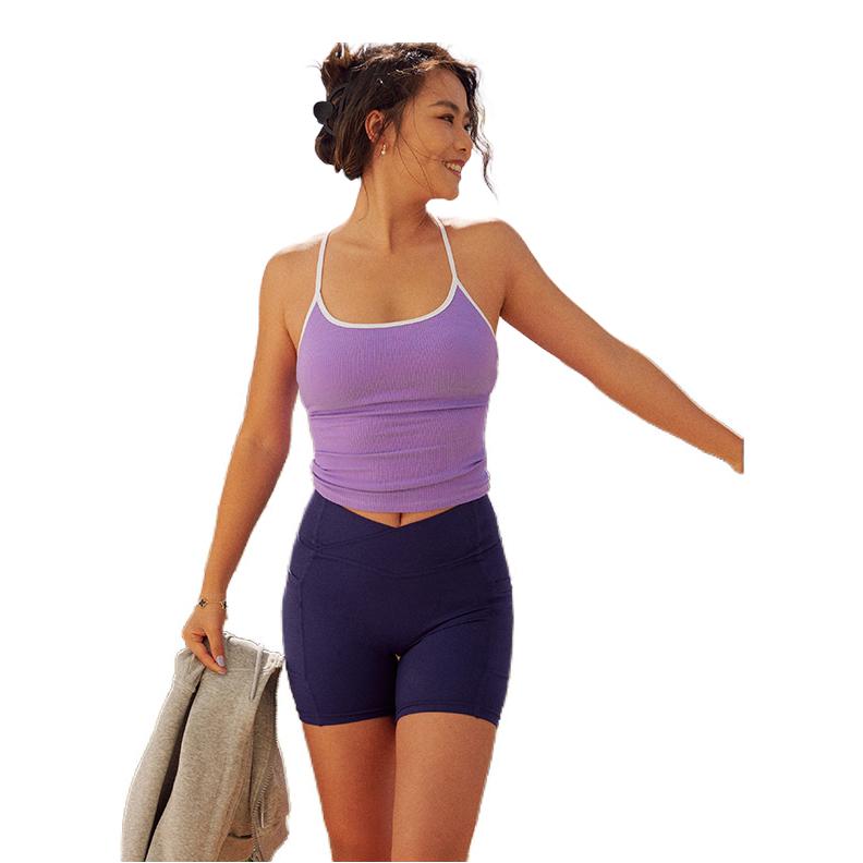 推荐商品：AlphaGym 美背法式外穿内搭带胸垫吊带 女装 VE083 薰衣草紫