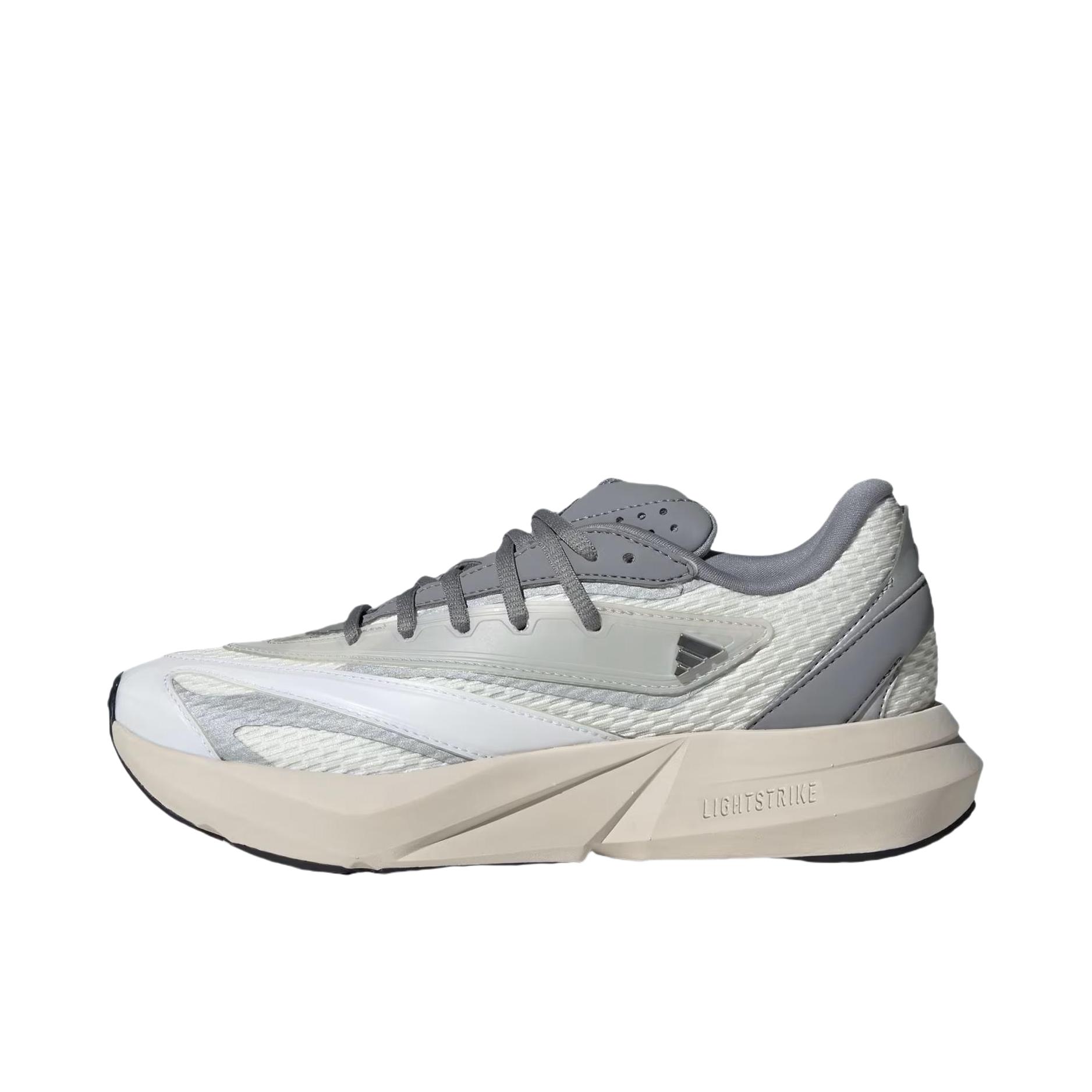 推荐商品：【宋雨琦同款】 adidas Lightstride 跑鞋 防滑耐磨缓震回弹低帮简约时尚舒适百搭轻运动训练 灰色