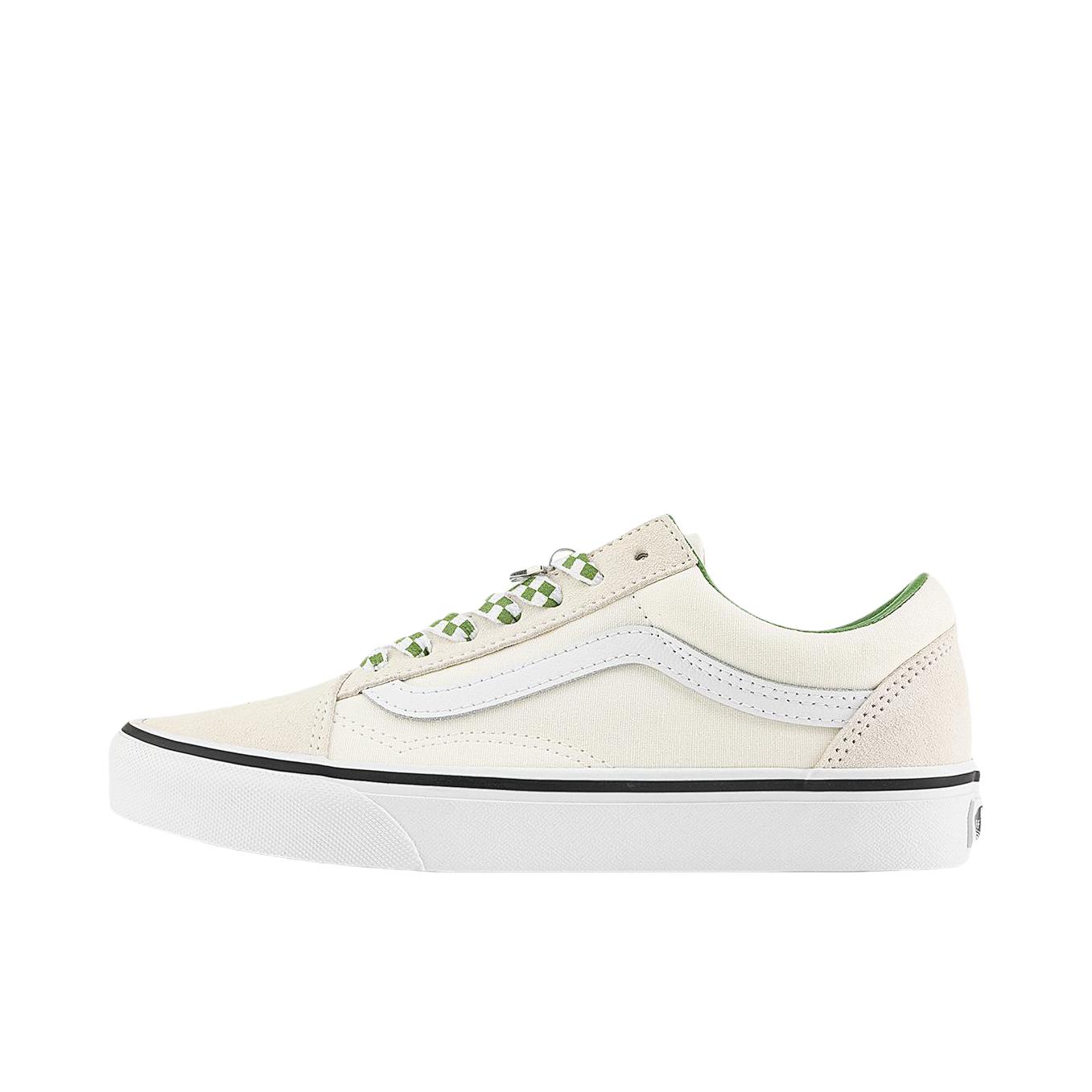 推荐商品：Vans/范斯 Old Skool 滑板鞋 板鞋 轻便防滑复古舒适经典 米色/白色/绿色