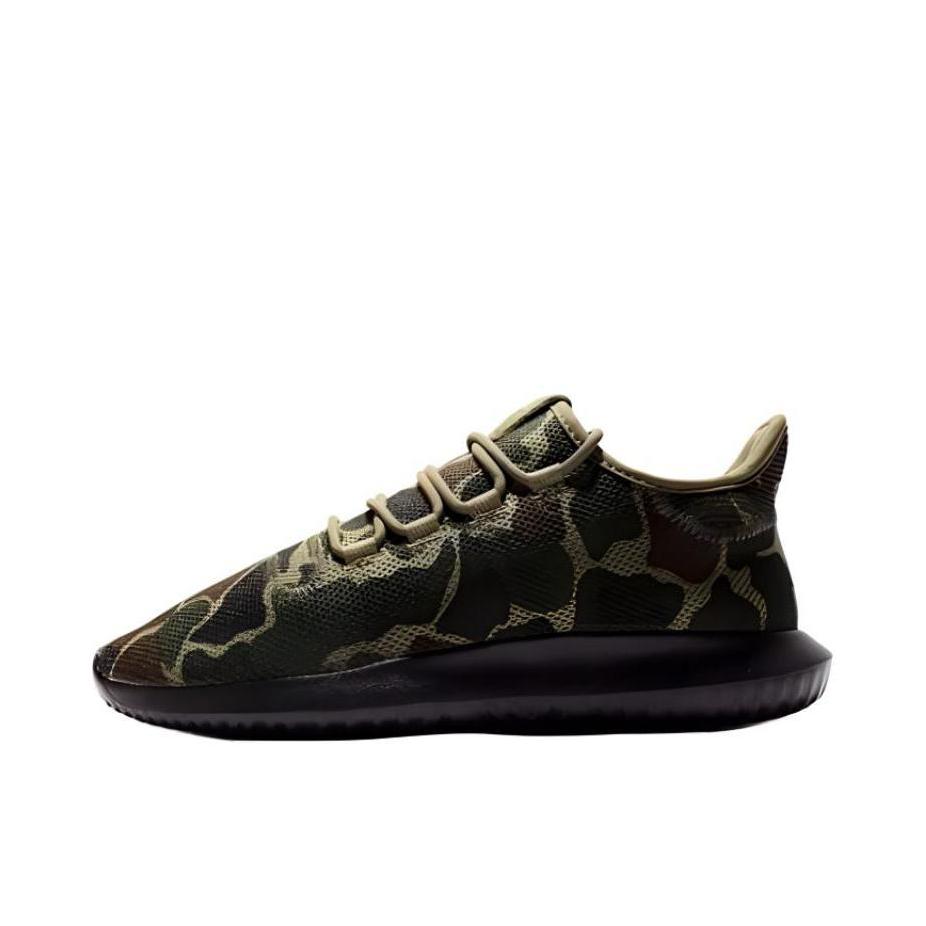 推荐商品：adidas Tubular Shadow 防滑耐磨 透气 舒适轻便 运动 跑鞋 Black Green Camo 迷彩