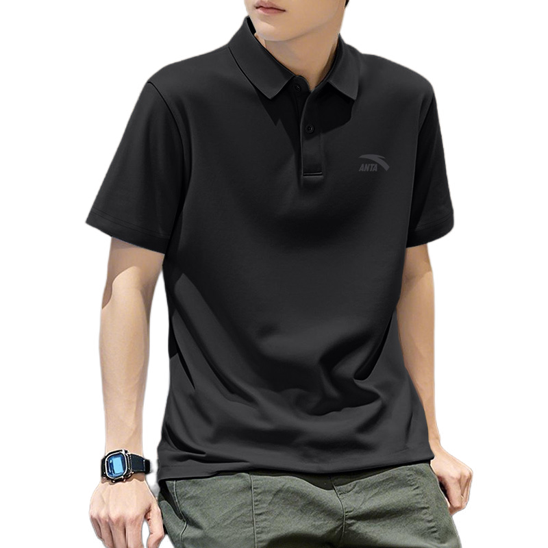 Anta 大师型动棉质冰丝吸湿快干短袖翻领polo衫 952028113