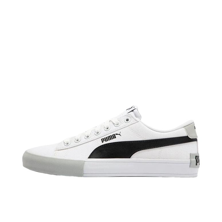 推荐商品：Puma/彪马 Bari Casual 小白鞋 板鞋 减震耐磨轻便透气舒适百搭织物潮流复古 白色/黑色