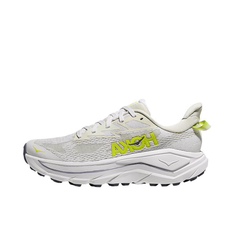 推荐商品：HOKA ONE ONE CHALLENGER 挑战者8 跑鞋 全地形户外公路抓地 白色/荧光黄