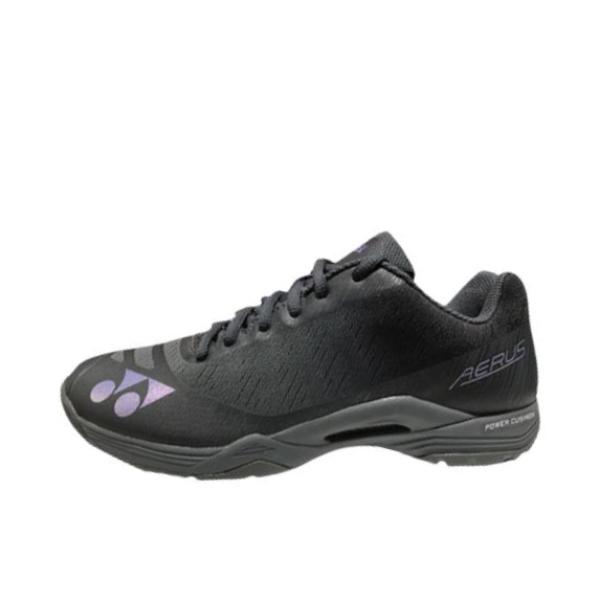 推荐商品：YONEX/尤尼克斯 POWER CUSHION AERUS 超轻系列 羽毛球鞋 系带快速启动动力垫回弹防滑耐磨减震圆头织物合成革 黑色/灰色
