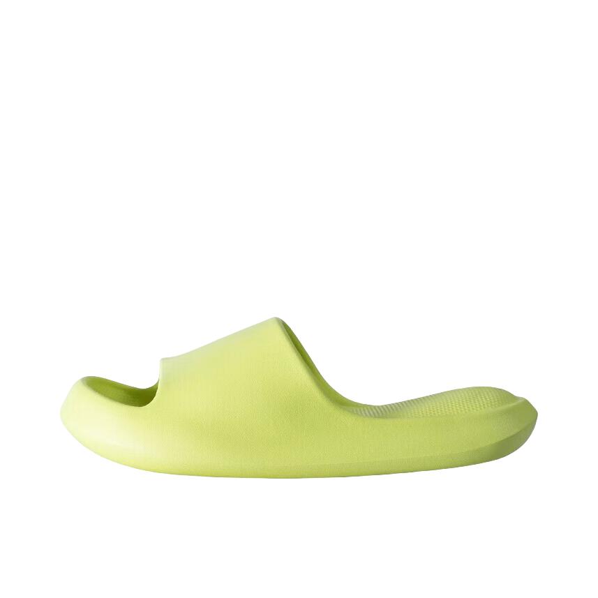 推荐商品：MINISO/名创优品 气垫系列 防滑 家居 软弹 踩屎感 防臭 增高 拖鞋 柠檬绿
