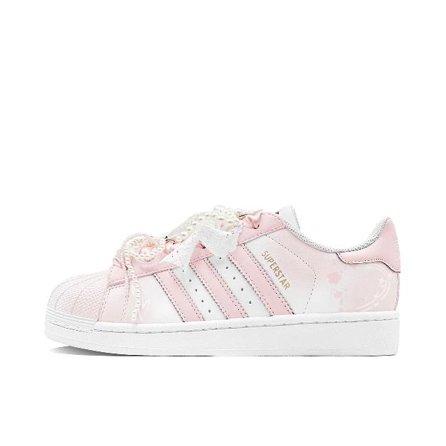推荐商品：【定制球鞋】 adidas Originals Superstar 板鞋 防踢减震防滑耐磨百搭潮流时尚合成革贝壳头 怦然心动