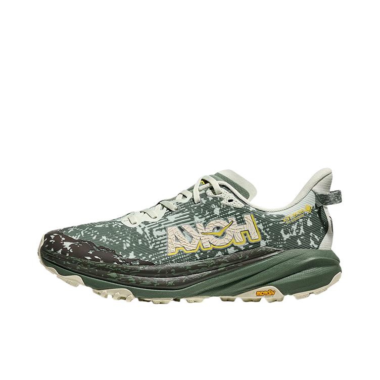 推荐商品：HOKA ONE ONE  Speedgoat 6  飞速羚羊  防滑耐磨 舒适回弹 织物 合成革 轻便 防水  低帮 跑鞋 玻璃绿/蕨绿色