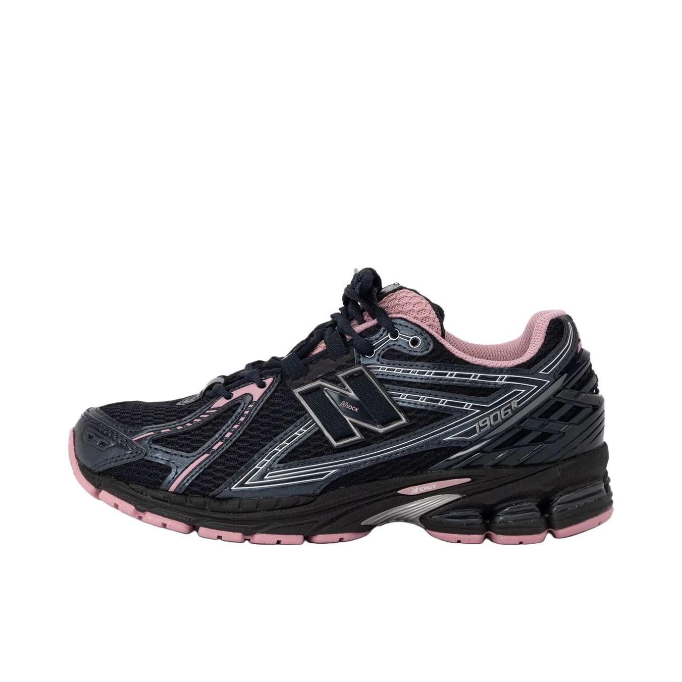推荐商品：New Balance 1906R 跑鞋 网面透气防滑耐磨轻便复古防水运动贴合 D宽/黑色/粉色