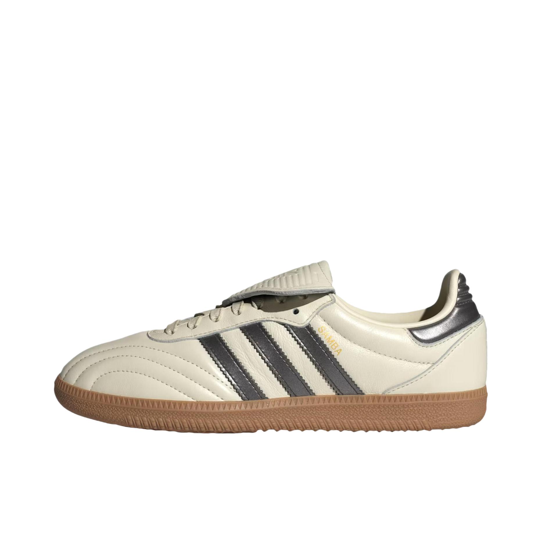 推荐商品：adidas Originals Samba LT T头鞋 德训鞋 板鞋 防滑耐磨薄底透气复古贴合圆头 米色/黑色