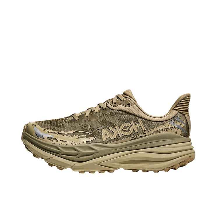 推荐商品：HOKA ONE ONE  Stinson 7  抓地支撑 缓震耐磨 缓冲 透气 圆头 织物 全地形 斯廷森 7 跑鞋 蘑菇灰/野菇灰