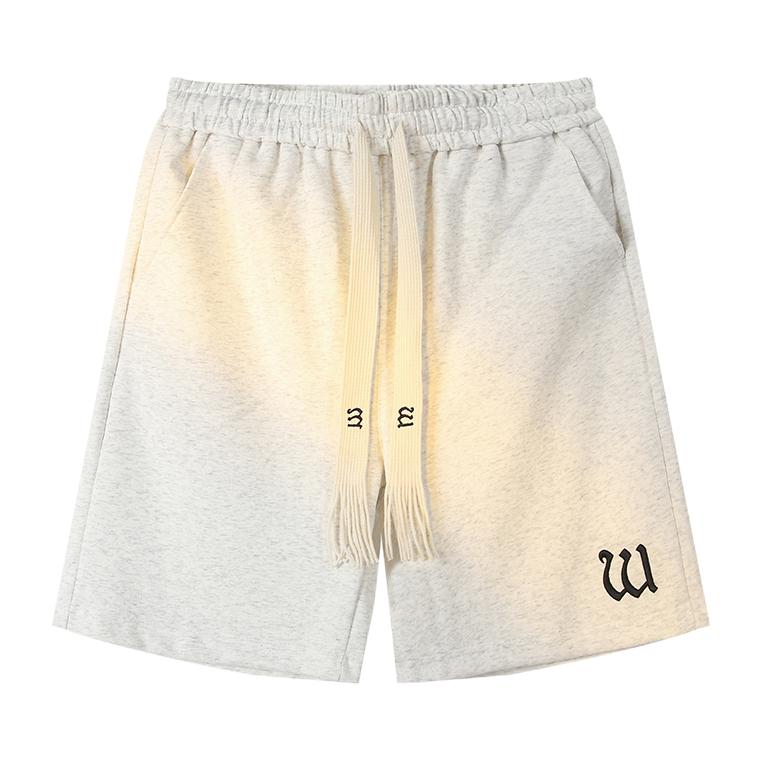 推荐商品：Worthwhile 无性别直筒五分针织休闲短裤 WD400677992 花灰