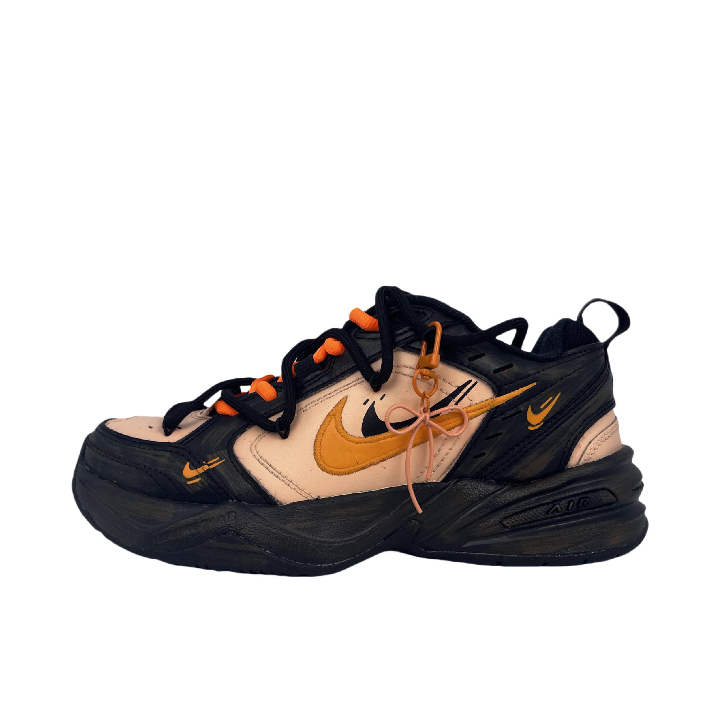 推荐商品：【定制球鞋】 Nike Air Monarch IV 运动休闲鞋 轻便支撑防滑耐磨缓震减震时尚复古百搭潮流防水 香橙蝴蝶结