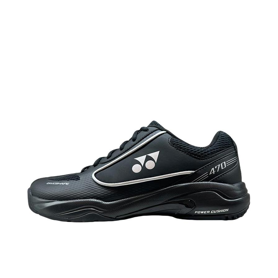 推荐商品：YONEX/尤尼克斯 Power Cushion 470系列 羽毛球鞋 减震耐磨防滑舒适透气平衡 宽楦/经典黑