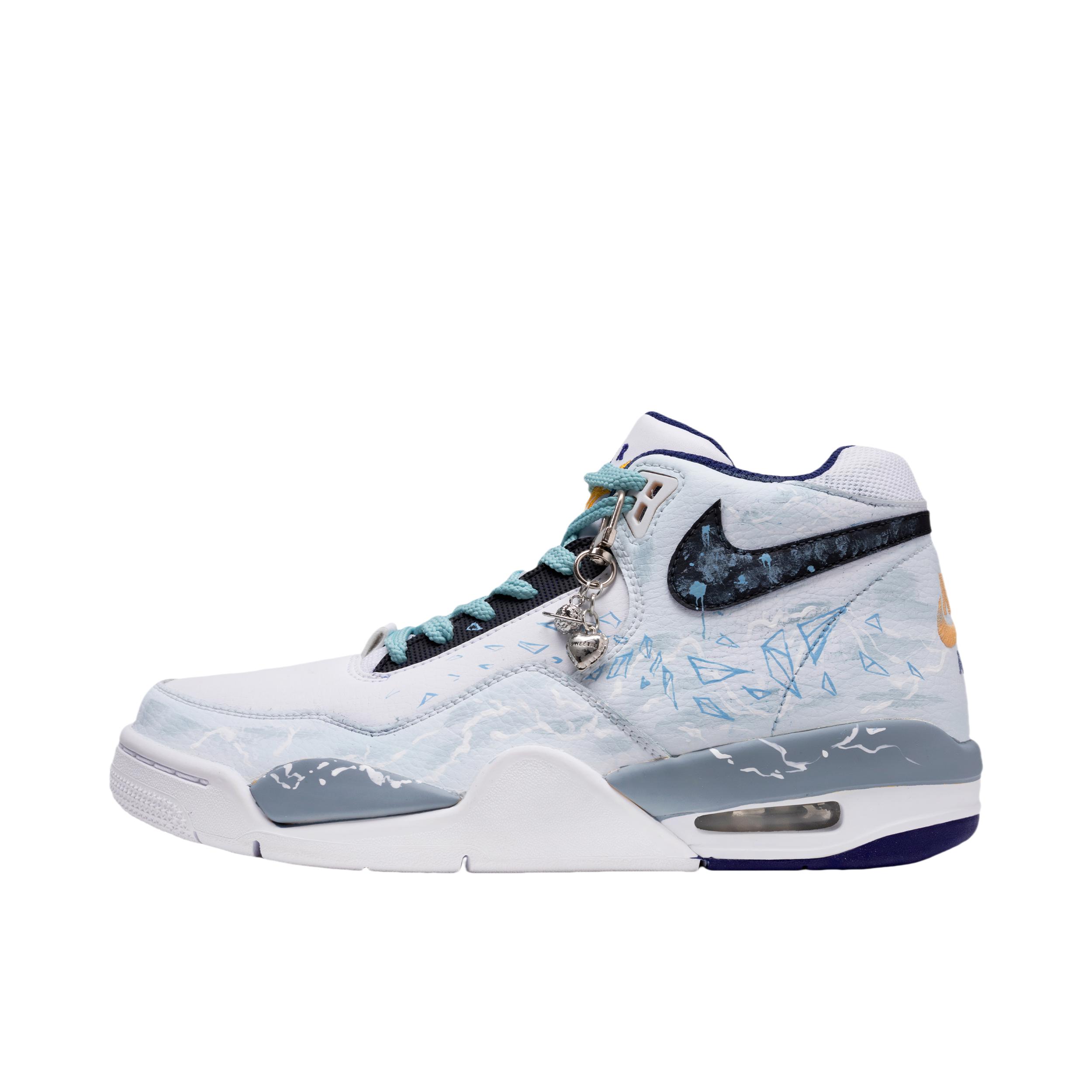 推荐商品：【定制球鞋】Nike Flight Legacy 高帮 舒适减震 防滑耐磨 潮流简约 防水 复古百搭 篮球鞋 碎星