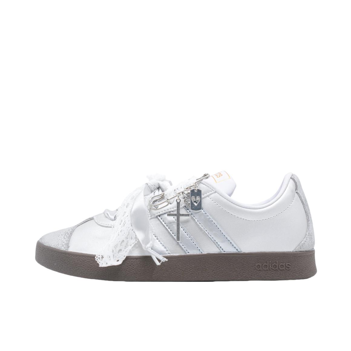 推荐商品：【定制球鞋】Adidas neo VL Court 2.0 德训鞋 板鞋 复古轻便耐磨芭蕾风甜美文艺抗冲击性防水 皎月绮梦