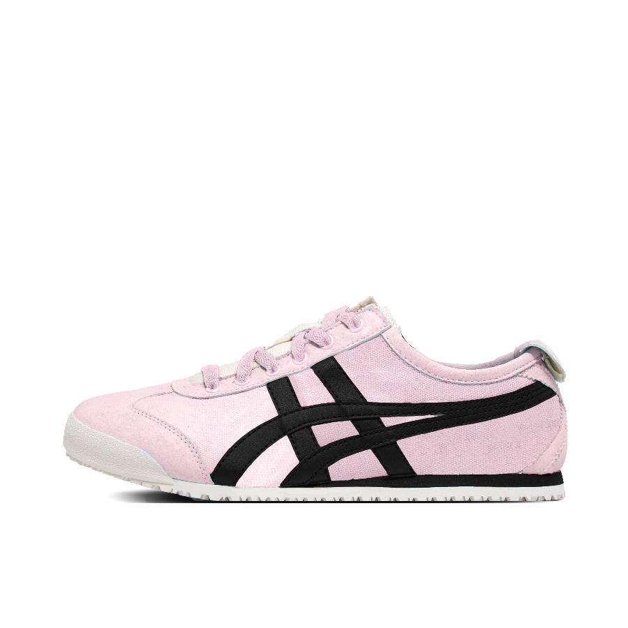推荐商品：定制款 Onitsuka Tiger 鬼塚虎 MEXICO 66 运动休闲鞋 轻便 低帮 圆头 橡胶 粉色恋人/粉红色